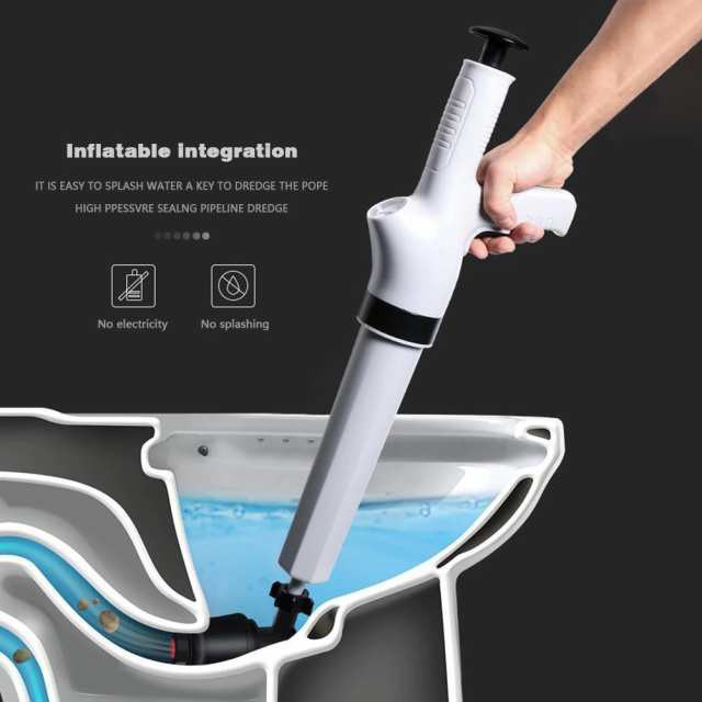 送料無料 トイレプランジャー 手動エアドレン トイレ詰まり 高圧 エアドレンブラスター 排水管詰まり解消